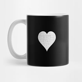 Chihuahua Heart Jigsaw Pieces Design - Gift for Chihuahua Cream Lovers Mug